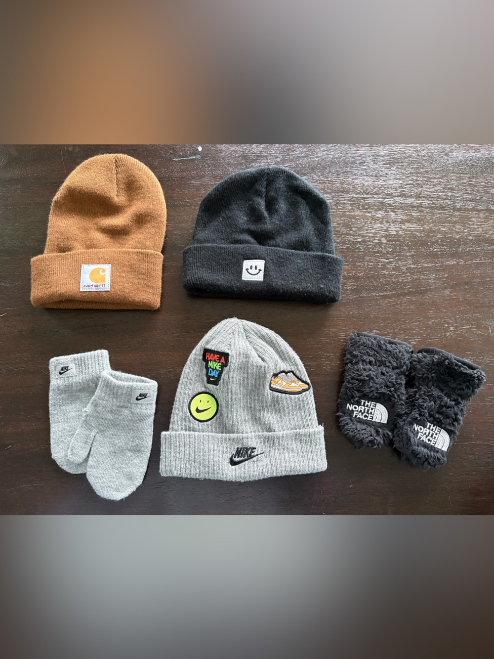 Winter hats and gloves